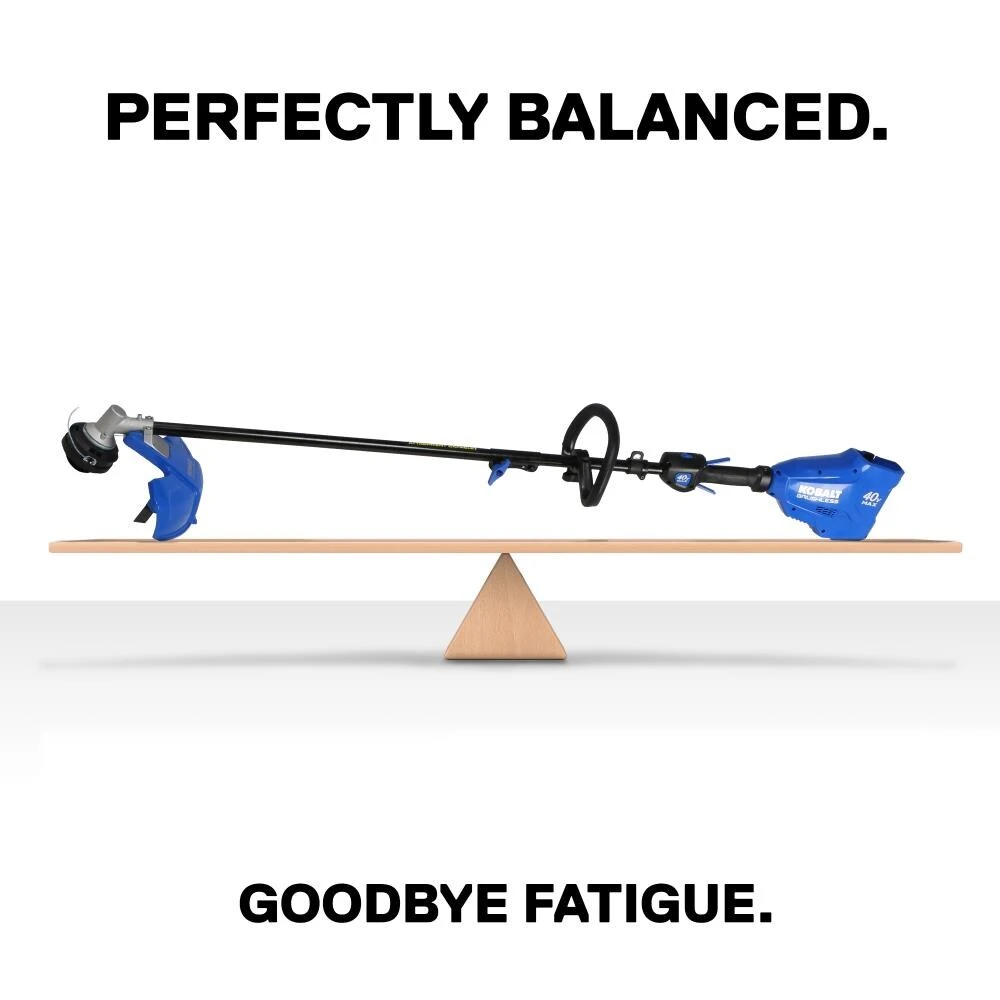 Kobalt Cordless Electric String Trimmers 40-Volt Max 16-in Straight Cordless String Trimmer with Attachment Capable and (Battery Included) 10 Kobalt Cordless Electric String Trimmers 40-Volt Max 16-in Straight Cordless String Trimmer with Attachment Capable and (Battery Included) - Image 10