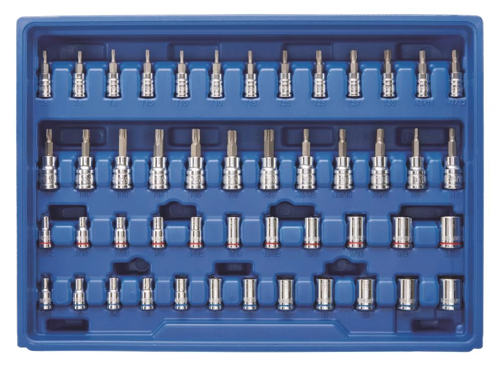 Kobalt Mechanics Tool Sets 319-Piece Standard (SAE) and Metric Combination Polished Chrome Mechanics Tool Set (1/4-in; 3/8-in) 5 Kobalt Mechanics Tool Sets 319-Piece Standard (SAE) and Metric Combination Polished Chrome Mechanics Tool Set (1/4-in; 3/8-in) - Image 5