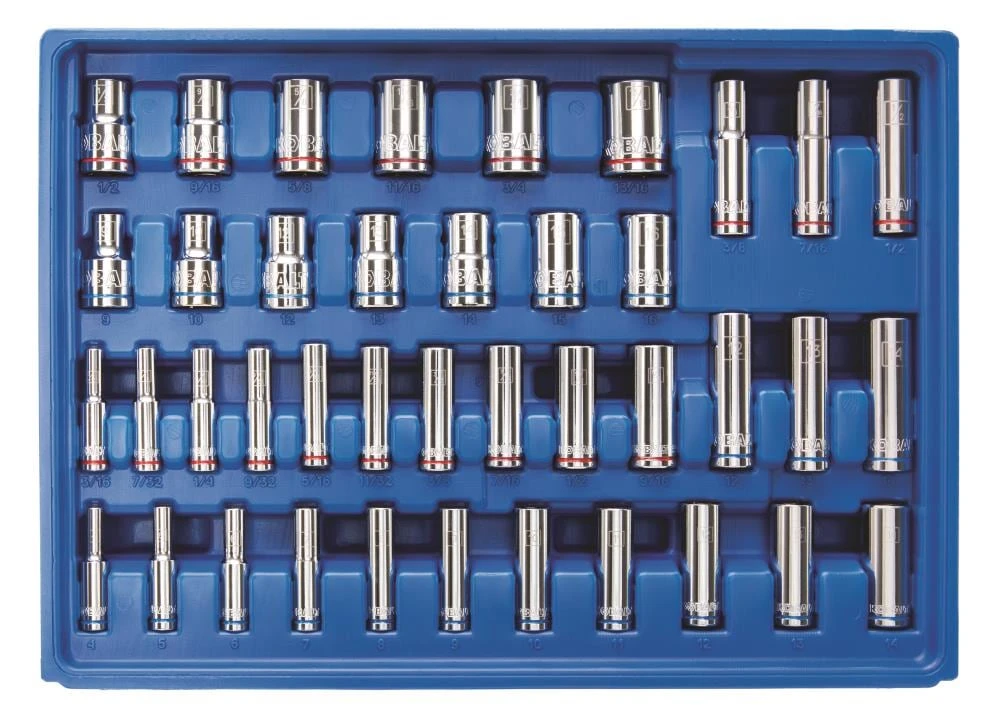 Kobalt Mechanics Tool Sets 319-Piece Standard (SAE) and Metric Combination Polished Chrome Mechanics Tool Set (1/4-in; 3/8-in) 7 Kobalt Mechanics Tool Sets 319-Piece Standard (SAE) and Metric Combination Polished Chrome Mechanics Tool Set (1/4-in; 3/8-in) - Image 7
