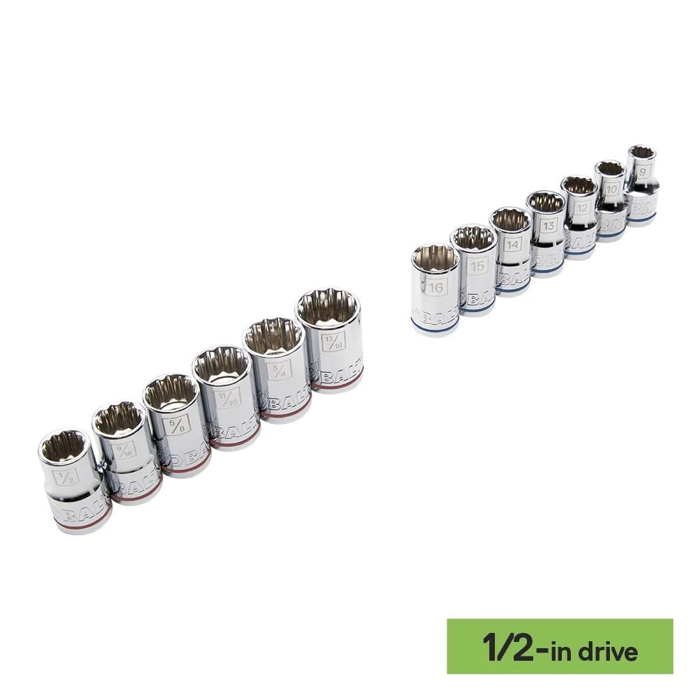 Kobalt Mechanics Tool Sets 319-Piece Standard (SAE) and Metric Combination Polished Chrome Mechanics Tool Set (1/4-in; 3/8-in) 11 Kobalt Mechanics Tool Sets 319-Piece Standard (SAE) and Metric Combination Polished Chrome Mechanics Tool Set (1/4-in; 3/8-in) - Image 11