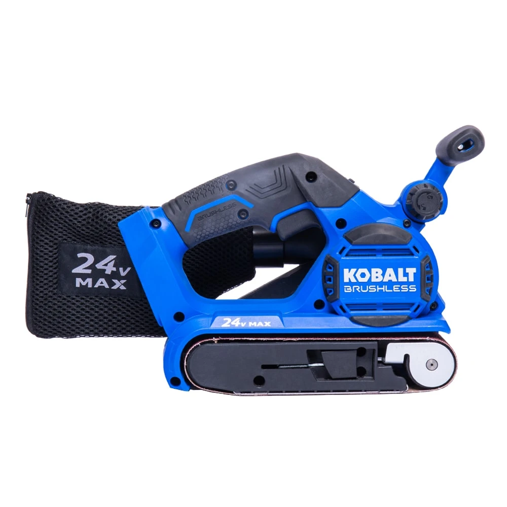 Kobalt Power Sanders Kobalt 24V MAX 24-Volt Brushless Cordless Variable Belt Sander with Dust Management 1 Kobalt Power Sanders Kobalt 24V MAX 24-Volt Brushless Cordless Variable Belt Sander with Dust Management
