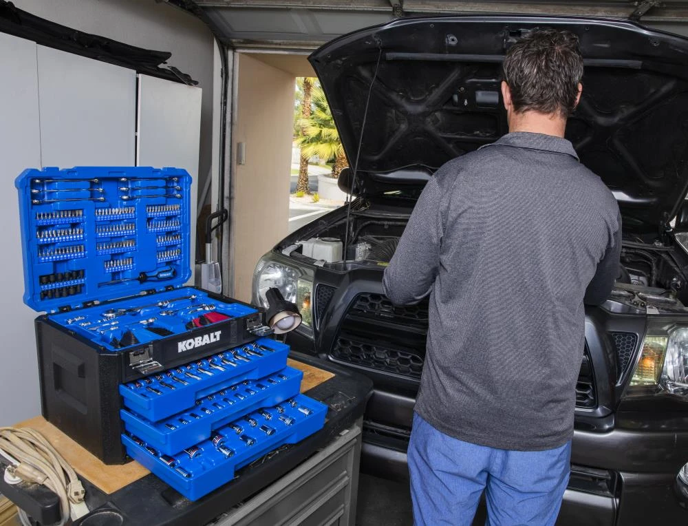 Kobalt Mechanics Tool Sets 319-Piece Standard (SAE) and Metric Combination Polished Chrome Mechanics Tool Set (1/4-in; 3/8-in) 19 Kobalt Mechanics Tool Sets 319-Piece Standard (SAE) and Metric Combination Polished Chrome Mechanics Tool Set (1/4-in; 3/8-in) - Image 19