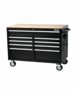 Kobalt Work Benches 46.1-in W x 37.2-in H 9-Drawer Rubber Work Bench