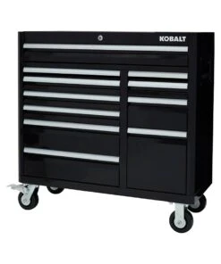 Kobalt Bottom Tool Cabinets 3000 Series 41-in W x 37.5-in H 8-Drawer Steel Rolling Tool Cabinet (Black) 24 Kobalt Bottom Tool Cabinets 3000 Series 41-in W x 37.5-in H 8-Drawer Steel Rolling Tool Cabinet (Black) -Kobalt Sales Store 15319016