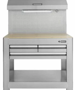 Kobalt Work Benches 45-in W x 36-in H 3-Drawer Wood Work Bench