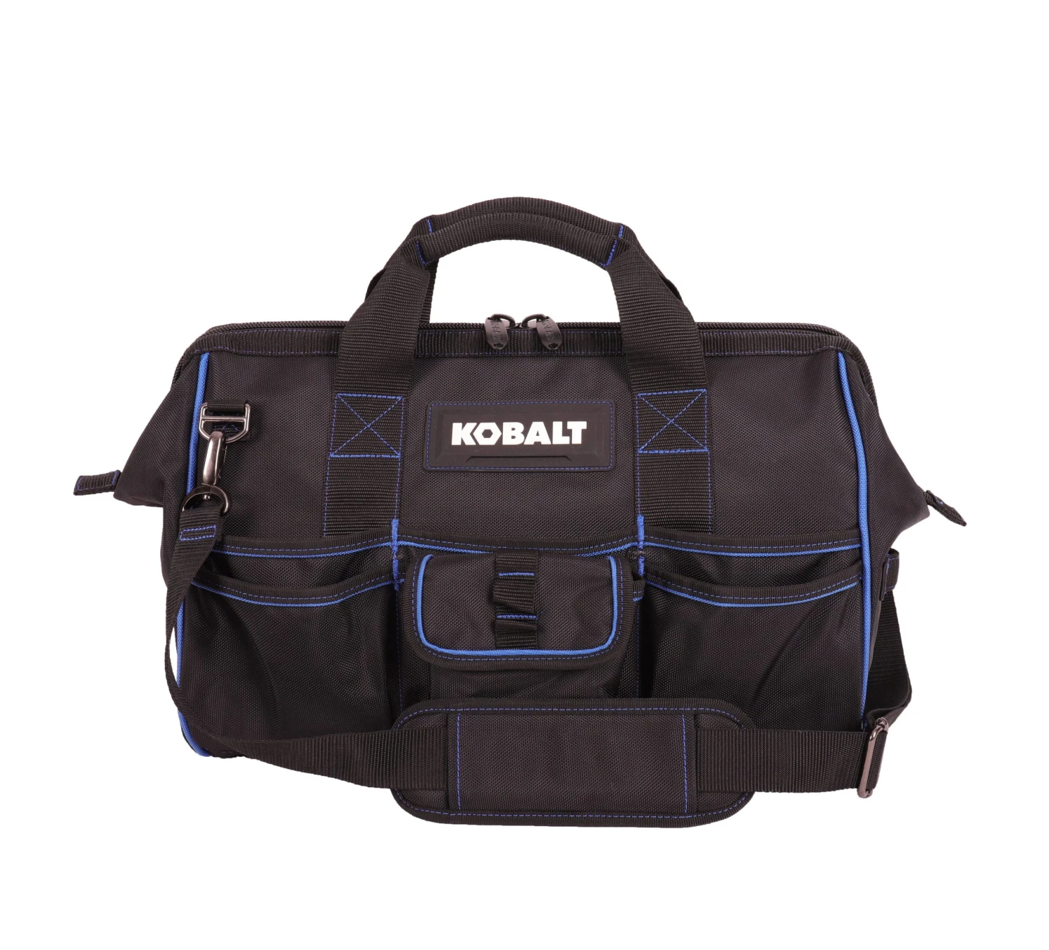 Kobalt Tool Bags Blue Black Polyester 16-in Zippered Cargo Bag 1 Kobalt Tool Bags Blue Black Polyester 16-in Zippered Cargo Bag