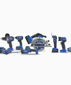 Kobalt Power Tool Combo Kits Kobalt 24V max 6-Tool 24-Volt Max Brushless Power Tool Combo Kit Case (2-Batteries Included and Charger Included)
