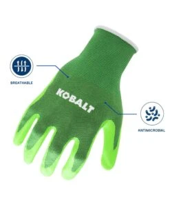 Kobalt Work Gloves Unisex Bamboo Nitrile Dipped Multipurpose Gloves, Large (1-Pair) -Kobalt Sales Store 16395858