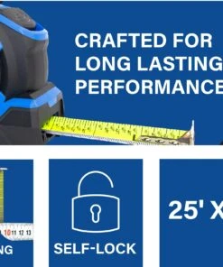 Kobalt Tape measures 25-ft Auto Lock Tape Measure 11 Kobalt Tape measures 25-ft Auto Lock Tape Measure -Kobalt Sales Store 16463824
