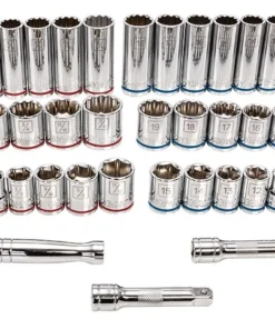 Kobalt Mechanics Tool Sets 232-Piece Standard (SAE) and Metric Combination Polished Chrome Mechanics Tool Set (1/4-in; 3/8-in; 1/2-in;) 28 Kobalt Mechanics Tool Sets 232-Piece Standard (SAE) and Metric Combination Polished Chrome Mechanics Tool Set (1/4-in; 3/8-in; 1/2-in;) -Kobalt Sales Store 16663701