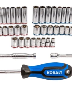 Kobalt Mechanics Tool Sets 232-Piece Standard (SAE) and Metric Combination Polished Chrome Mechanics Tool Set (1/4-in; 3/8-in; 1/2-in;) 27 Kobalt Mechanics Tool Sets 232-Piece Standard (SAE) and Metric Combination Polished Chrome Mechanics Tool Set (1/4-in; 3/8-in; 1/2-in;) -Kobalt Sales Store 16663706