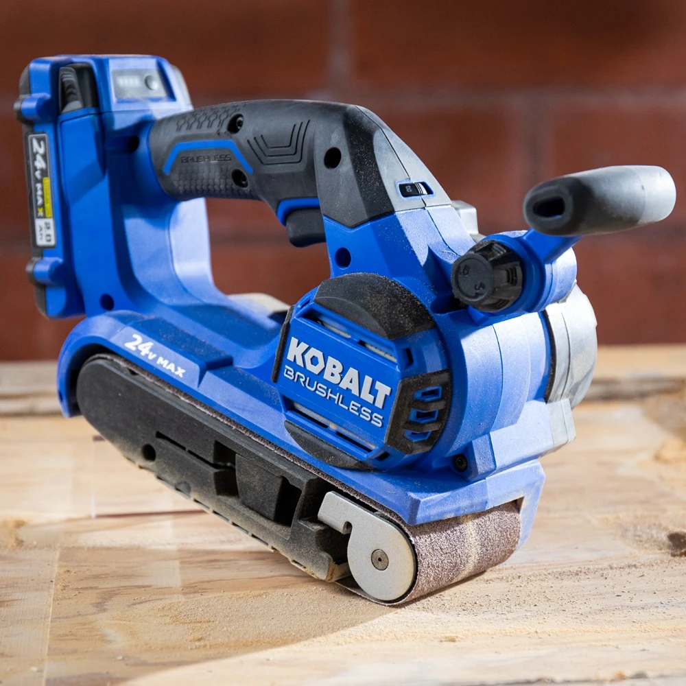Kobalt Power Sanders Kobalt 24V MAX 24-Volt Brushless Cordless Variable Belt Sander with Dust Management 15 Kobalt Power Sanders Kobalt 24V MAX 24-Volt Brushless Cordless Variable Belt Sander with Dust Management - Image 15