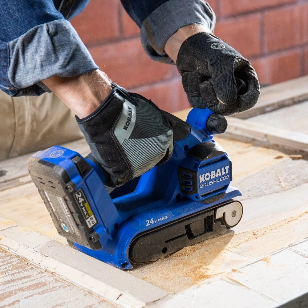 Kobalt Power Sanders Kobalt 24V MAX 24-Volt Brushless Cordless Variable Belt Sander with Dust Management 12 Kobalt Power Sanders Kobalt 24V MAX 24-Volt Brushless Cordless Variable Belt Sander with Dust Management - Image 12