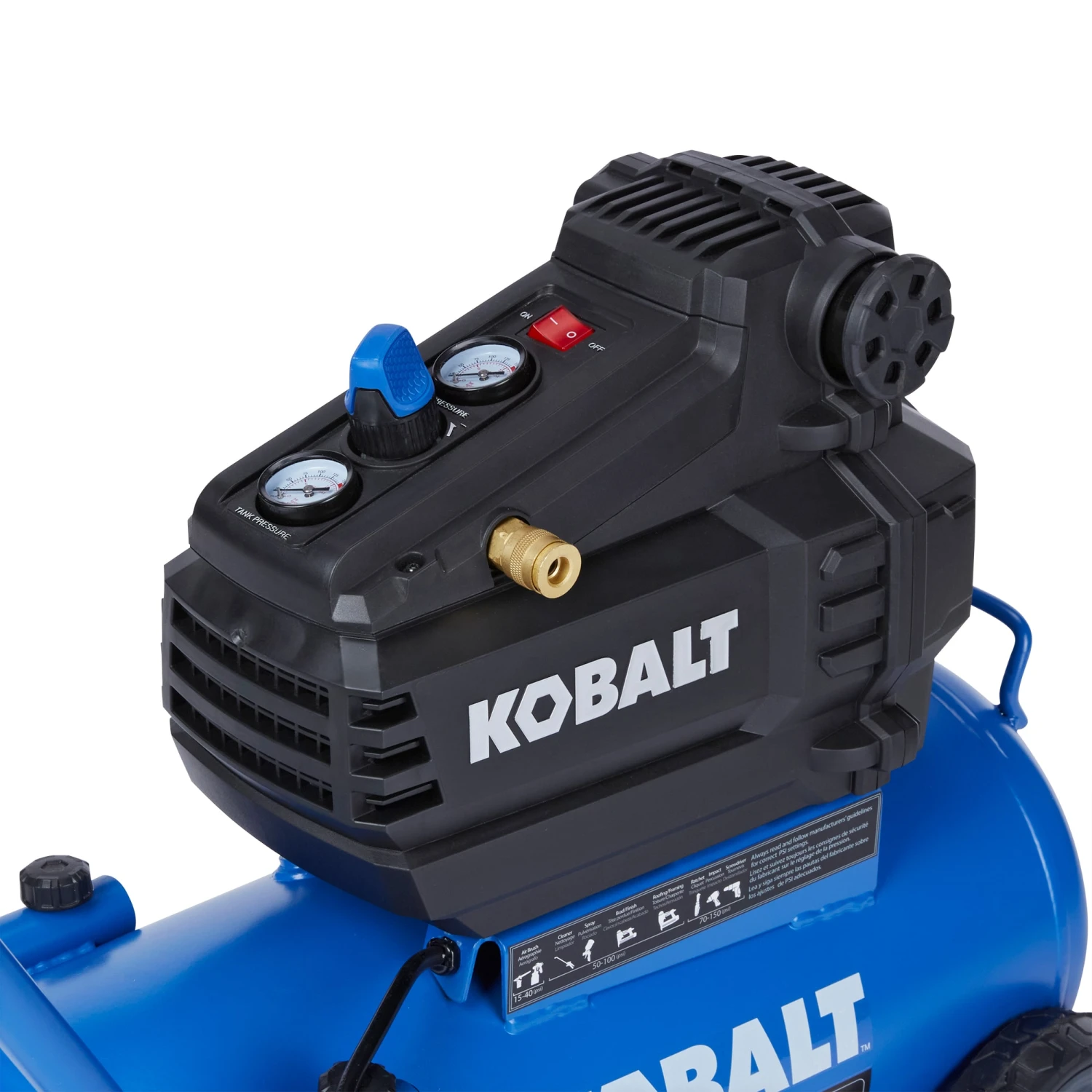 Kobalt Air Compressors 8-Gallon Single Stage Portable Electric Horizontal Air Compressor 2 Kobalt Air Compressors 8-Gallon Single Stage Portable Electric Horizontal Air Compressor - Image 2