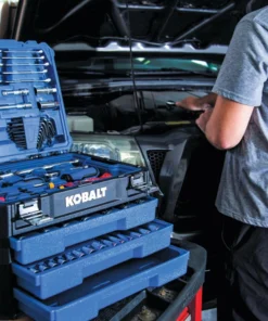 Kobalt Mechanics Tool Sets 232-Piece Standard (SAE) and Metric Combination Polished Chrome Mechanics Tool Set (1/4-in; 3/8-in; 1/2-in;) 34 Kobalt Mechanics Tool Sets 232-Piece Standard (SAE) and Metric Combination Polished Chrome Mechanics Tool Set (1/4-in; 3/8-in; 1/2-in;) -Kobalt Sales Store 17608023 scaled