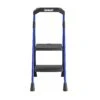 Kobalt Step Stools 2-Step 300-lb Capacity Black Steel Foldable Step Stool
