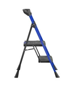 Kobalt Step Stools 2-Step 300-lb Capacity Black Steel Foldable Step Stool -Kobalt Sales Store 17788044