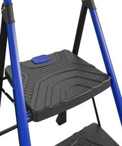 Kobalt Step Stools 2-Step 300-lb Capacity Black Steel Foldable Step Stool -Kobalt Sales Store 17788049