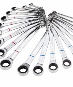 Kobalt Ratchet Wrenches & Sets 20-Piece Set 12-Point Standard (SAE) and Metric Combination Ratchet Wrench Set