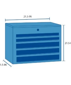Kobalt Top Tool Chests 3000 Series 41-in W x 26.1-in H 8-Drawer Stainless Steel Tool Chest (Stainless Steel) -Kobalt Sales Store 41436548