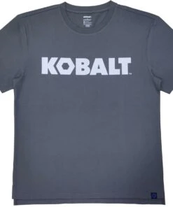 Kobalt Work Shirts Men's XX-Large Textured Cotton Short sleeve Graphic T-shirt Work Shirt