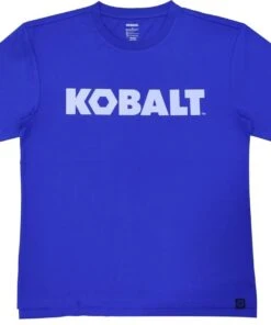 Kobalt Work Shirts Men's XX-Large Textured Cotton Short sleeve Graphic T-shirt Work Shirt