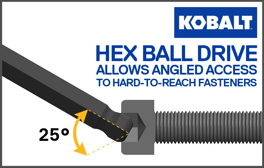 Kobalt Hex Keys & Torx Keys 16-key Standard (Sae) and Metric Combination Hex Key Set 4 Kobalt Hex Keys & Torx Keys 16-key Standard (Sae) and Metric Combination Hex Key Set - Image 4