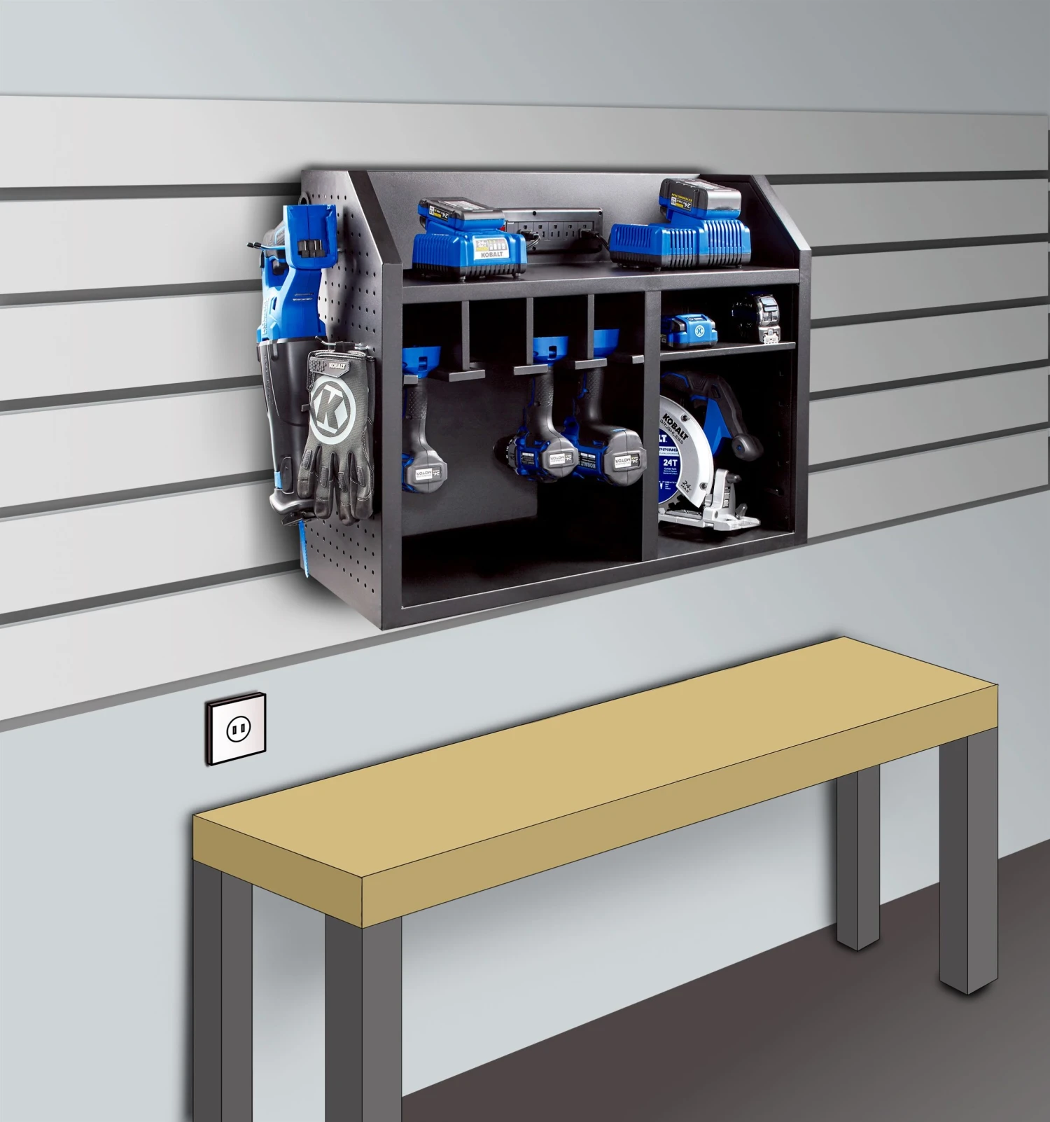 Kobalt Power Tool Combo Kits 2-Tool 24-Volt Max Brushless Power Tool Combo Kit Case (1-Battery Included and Charger Included) 4 Kobalt Power Tool Combo Kits 2-Tool 24-Volt Max Brushless Power Tool Combo Kit Case (1-Battery Included and Charger Included) - Image 4