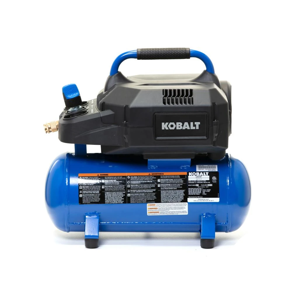 Kobalt Air Compressors 3-Gallon Single Stage Portable Corded Electric Hot Dog Air Compressor 3 Kobalt Air Compressors 3-Gallon Single Stage Portable Corded Electric Hot Dog Air Compressor - Image 3