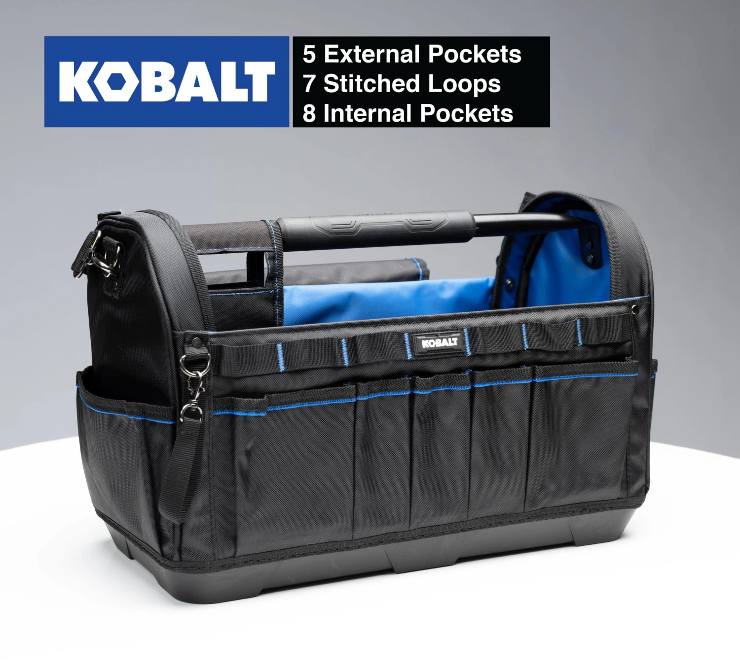 Kobalt Tool Bags Plumbing Tool Bag with Caddy Black, Blue Polyester 12.99-in 2 Kobalt Tool Bags Plumbing Tool Bag with Caddy Black, Blue Polyester 12.99-in - Image 2