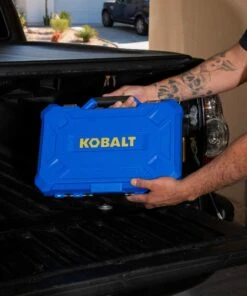 Kobalt Mechanics Tool Sets Centennial 100-Piece Standard (SAE) and Metric Combination Polished Chrome Mechanics Tool Set (1/4-in; 3/8-in) -Kobalt Sales Store 42394146 scaled