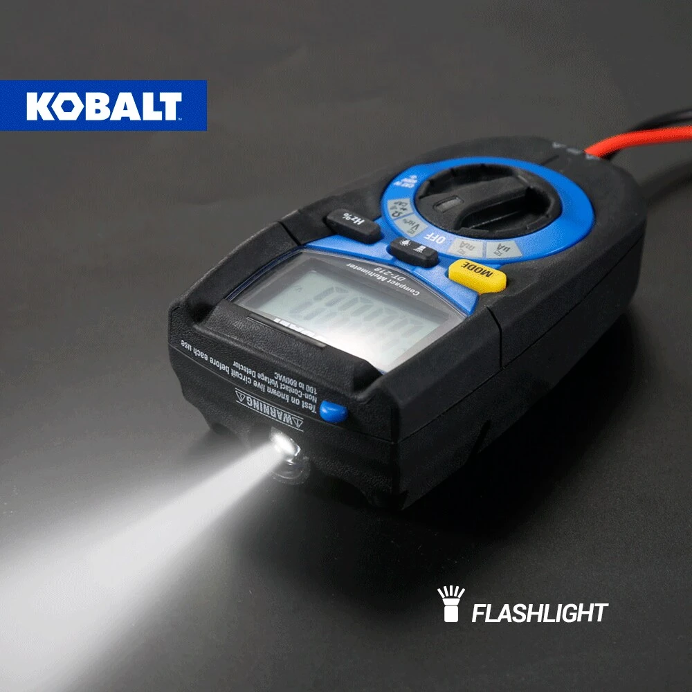 Kobalt Test Meters 0.2 Amp 600-Volt Digital Multimeter (Battery Included) 9 Kobalt Test Meters 0.2 Amp 600-Volt Digital Multimeter (Battery Included) - Image 9