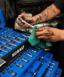 Kobalt Mechanics Tool Sets 250-Piece Standard (SAE) and Metric Combination Polished Chrome Mechanics Tool Set (1/4-in; 3/8-in) 23 Kobalt Mechanics Tool Sets 250-Piece Standard (SAE) and Metric Combination Polished Chrome Mechanics Tool Set (1/4-in; 3/8-in) -Kobalt Sales Store 42702397 scaled