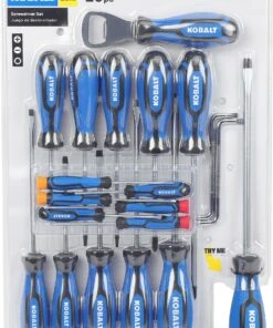 Kobalt Screwdrivers 20-Piece Plastic Handle Magnetic Assorted Screwdriver Set