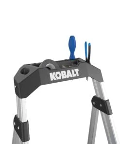 Kobalt Step Stools 3-Step 250-lb Capacity Aluminum Foldable Step Stool -Kobalt Sales Store 43410324