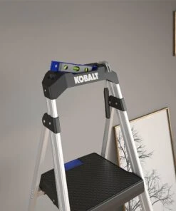 Kobalt Step Stools 3-Step 250-lb Capacity Aluminum Foldable Step Stool -Kobalt Sales Store 43410330