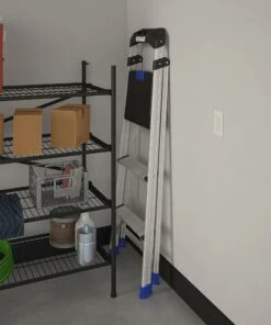 Kobalt Step Stools 3-Step 250-lb Capacity Aluminum Foldable Step Stool -Kobalt Sales Store 43410331