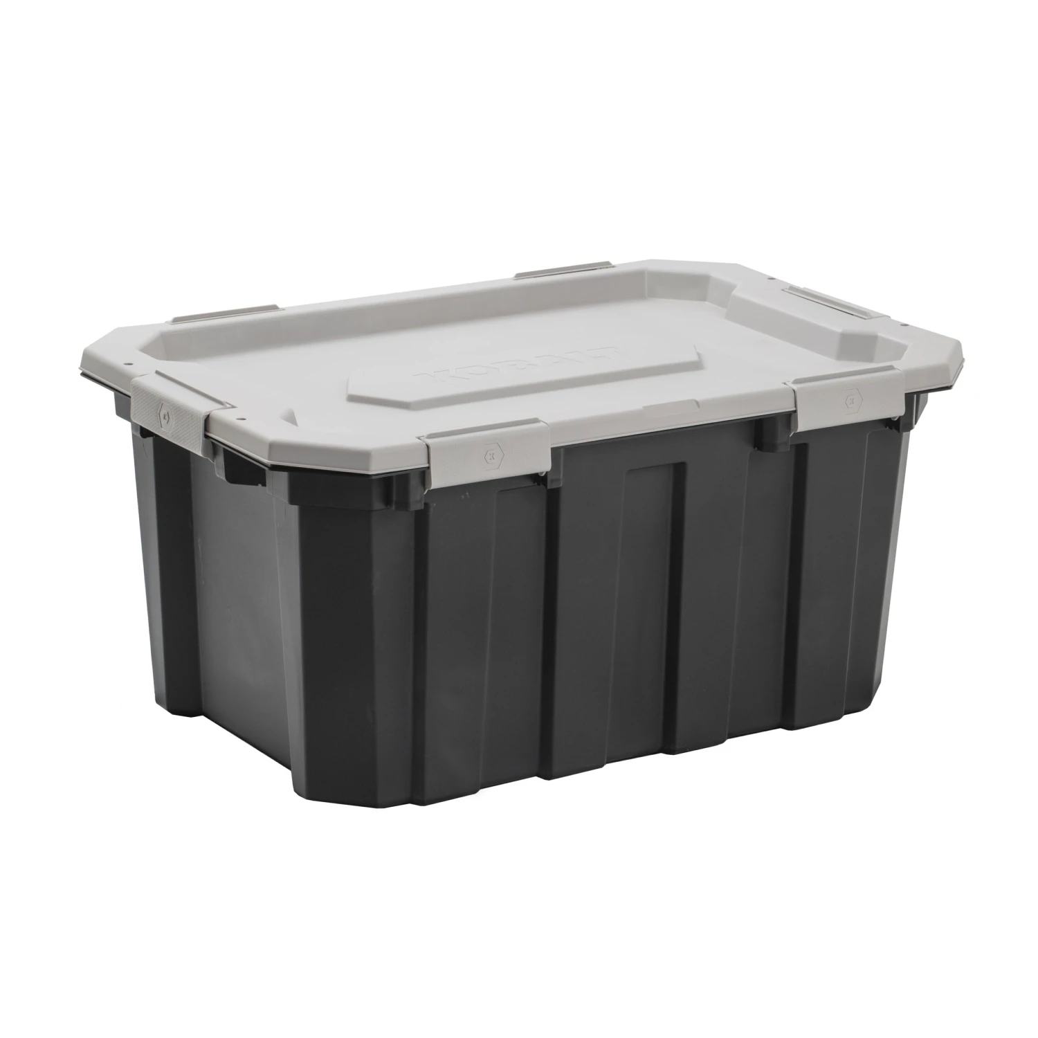 Kobalt Plastic Storage Totes X-large 24-Gallon (96-Quart) Grey Heavy Duty Tote with Latching Lid 1 Kobalt Plastic Storage Totes X-large 24-Gallon (96-Quart) Grey Heavy Duty Tote with Latching Lid