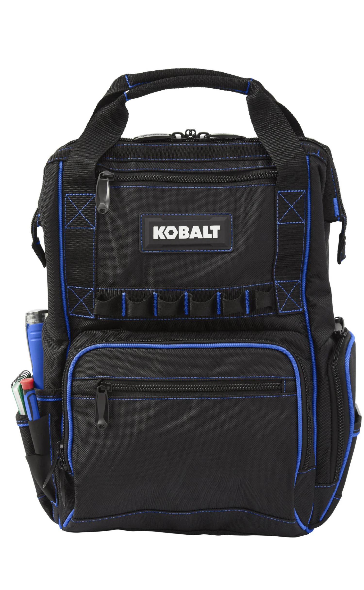 Kobalt Tool Bags Blue Black Polyester 11.5-in Backpack 8 Kobalt Tool Bags Blue Black Polyester 11.5-in Backpack - Image 8