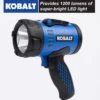 Kobalt Flashlights 1200-Lumen LED Rechargeable Spotlight Flashlight