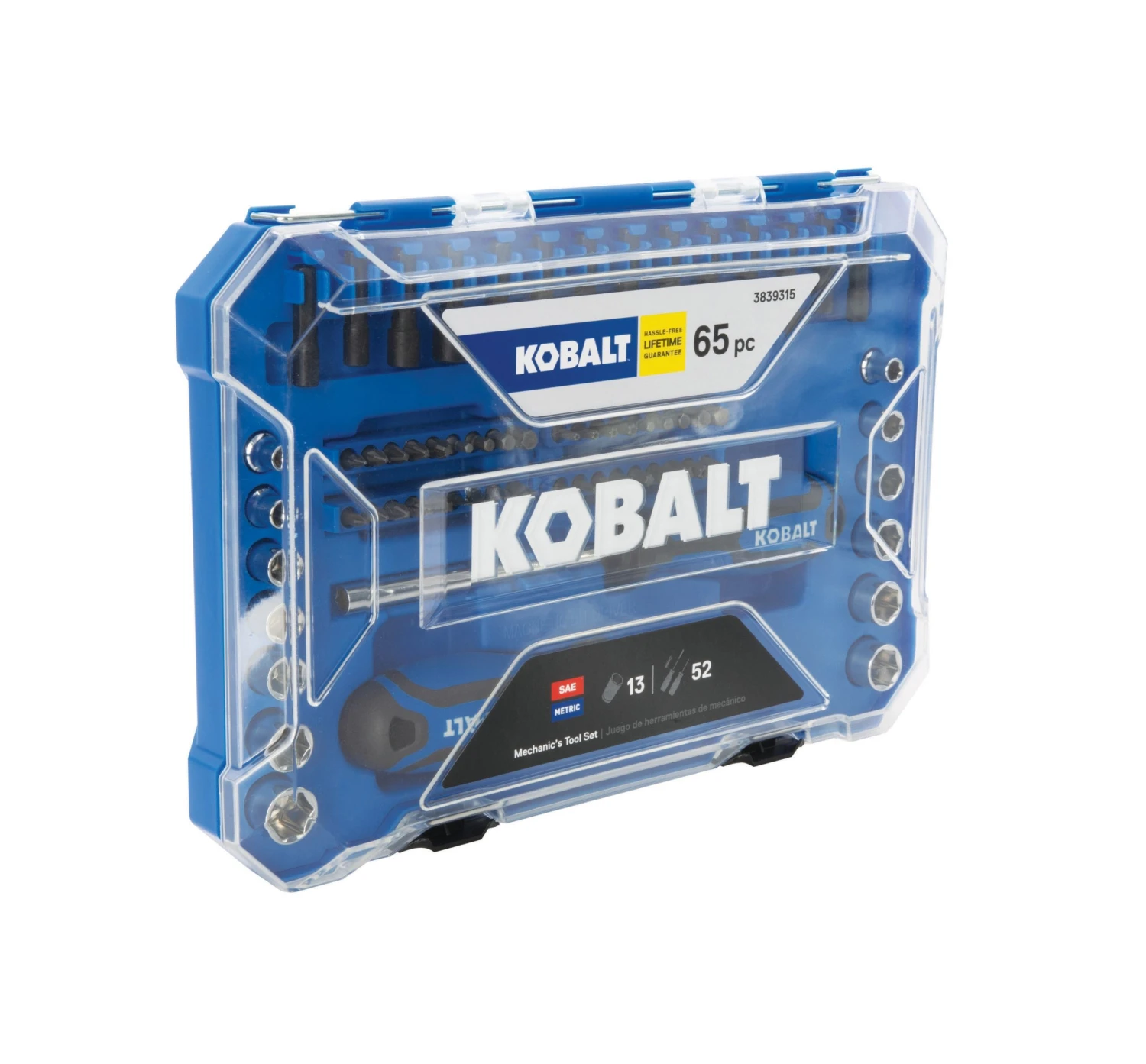 Kobalt Mechanics Tool Sets 65-Piece Standard (SAE) and Metric Combination Polished Chrome Mechanics Tool Set 7 Kobalt Mechanics Tool Sets 65-Piece Standard (SAE) and Metric Combination Polished Chrome Mechanics Tool Set - Image 7