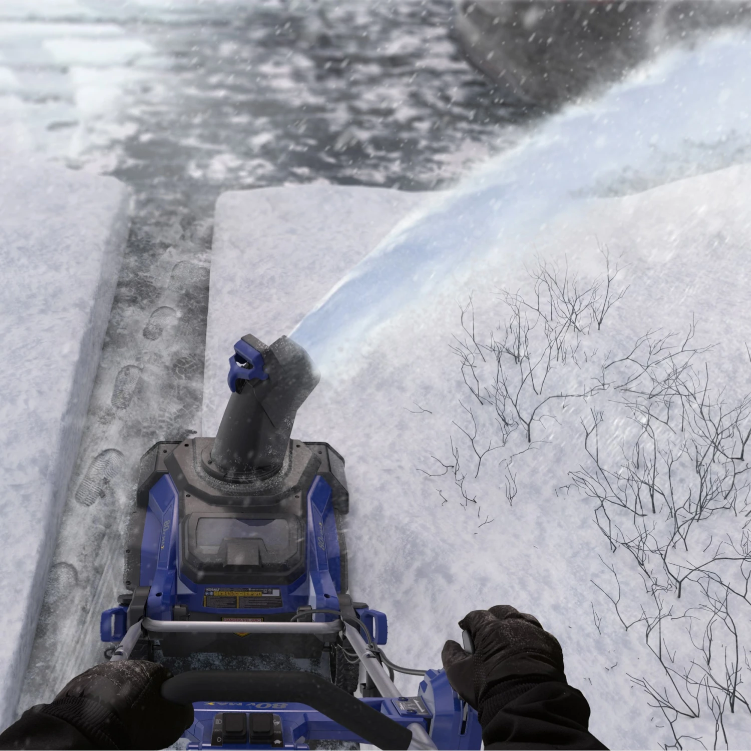 Kobalt Cordless Electric Snow Blowers 80-Volt Max 22-in Single-stage Cordless Electric Snow Blower 4-Hours Ah (Battery Included) 14 Kobalt Cordless Electric Snow Blowers 80-Volt Max 22-in Single-stage Cordless Electric Snow Blower 4-Hours Ah (Battery Included) - Image 14