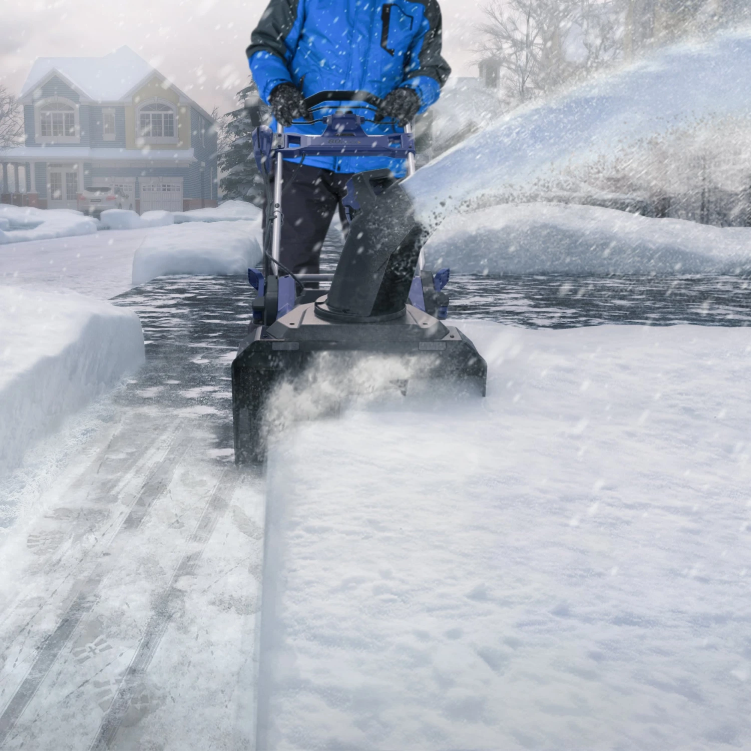 Kobalt Cordless Electric Snow Blowers 80-Volt Max 22-in Single-stage Cordless Electric Snow Blower 4-Hours Ah (Battery Included) 12 Kobalt Cordless Electric Snow Blowers 80-Volt Max 22-in Single-stage Cordless Electric Snow Blower 4-Hours Ah (Battery Included) - Image 12