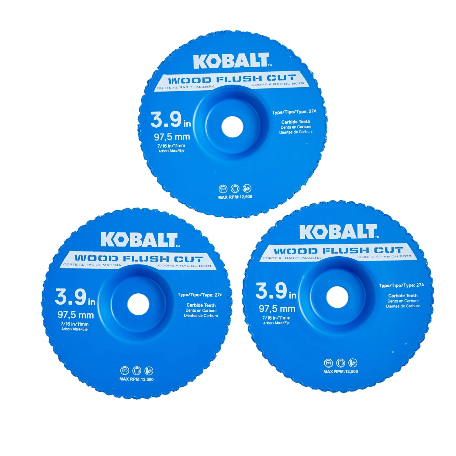 Kobalt Circular Saw Blades 3-Pack 4-in Set High-speed Steel Circular Saw Blade Set 3 Kobalt Circular Saw Blades 3-Pack 4-in Set High-speed Steel Circular Saw Blade Set - Image 3
