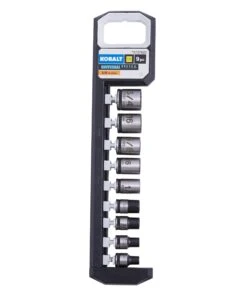 Kobalt Sockets & Socket Sets Universal 9-Piece Standard (SAE) 3/8-in Drive Spline Set Shallow Socket Set -Kobalt Sales Store 45400348