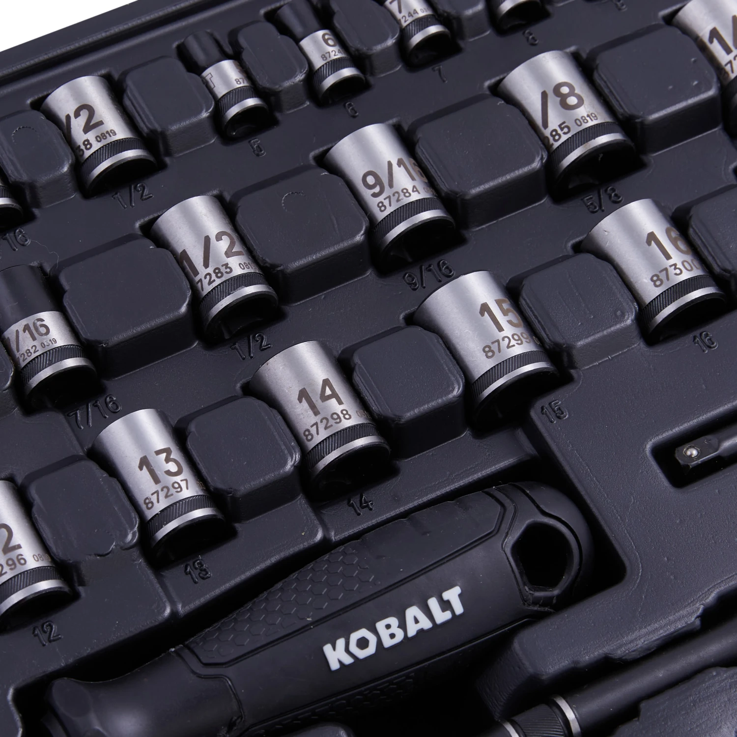 Kobalt Mechanics Tool Sets Universal 115-Piece Standard (SAE) and Metric Combination Matte Mechanics Tool Set (1/4-in; 3/8-in) 2 Kobalt Mechanics Tool Sets Universal 115-Piece Standard (SAE) and Metric Combination Matte Mechanics Tool Set (1/4-in; 3/8-in) - Image 2