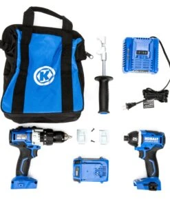 Kobalt Power Tool Combo Kits 2-Tool 24-Volt Max Brushless Power Tool Combo Kit with Soft Case (1-Battery Included and Charger Included) -Kobalt Sales Store 45403698