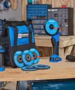 Kobalt Angle Grinders 5-in 24-Volt Max Paddle Switch Brushless Cordless Angle Grinder (1-Battery and charger Included) -Kobalt Sales Store 45404119