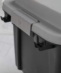 Kobalt Plastic Storage Totes X-large 31-Gallon (124-Quart) Grey Heavy Duty Rolling Tote with Latching Lid -Kobalt Sales Store 46359333 scaled