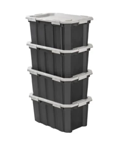 Kobalt Plastic Storage Totes X-large 24-Gallon (96-Quart) Grey Heavy Duty Tote with Latching Lid 31 Kobalt Plastic Storage Totes X-large 24-Gallon (96-Quart) Grey Heavy Duty Tote with Latching Lid -Kobalt Sales Store 47585999 scaled
